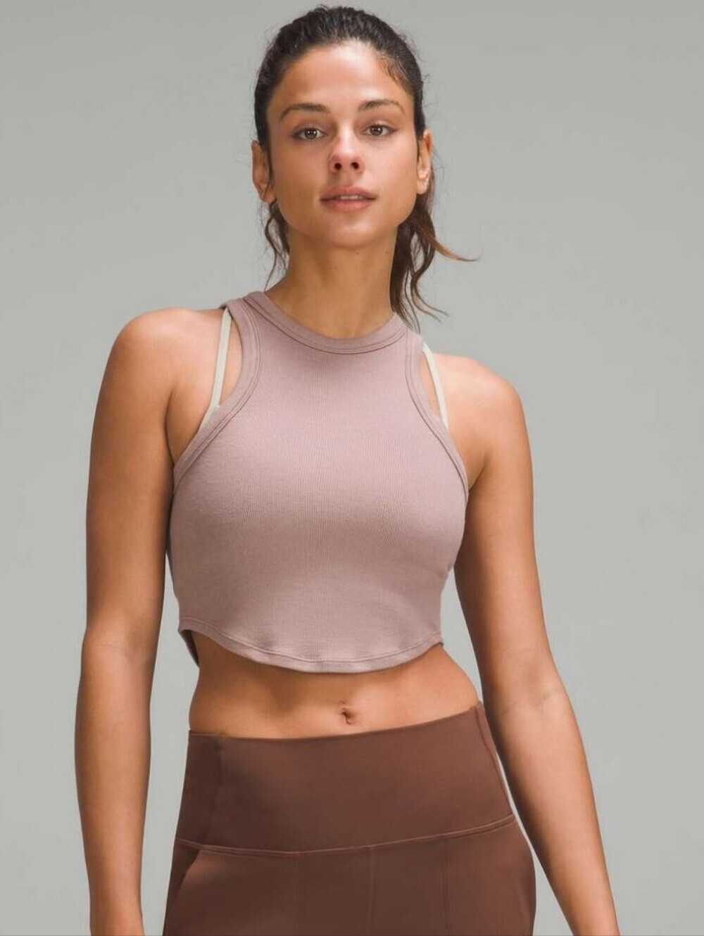 Lululemon Hold Tight Ribbed Crop Tank Top XS 2/4
